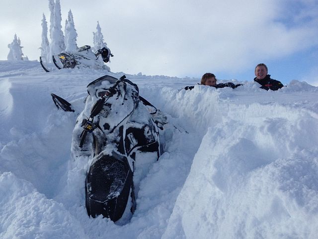 Jordan Wittke and Mike Bunko getting in too deep.