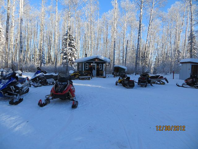 At -25, the Warm Up Shelters were a popular place!