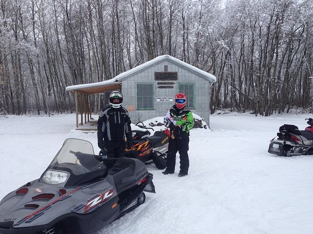 Dad and I riding from Madge to Yorkton