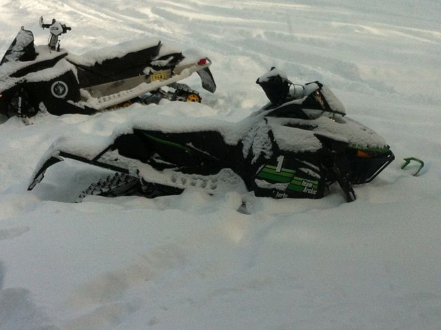 woke up to a good day of fresh powder and lots of trails