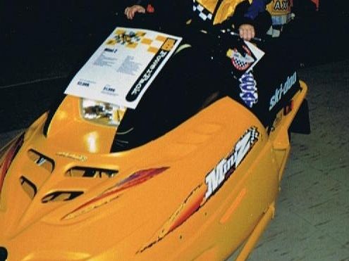 Has long outgrown the jacket but still loves to ride