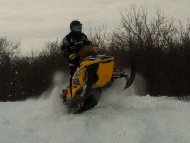 Enjoying snow drifts!