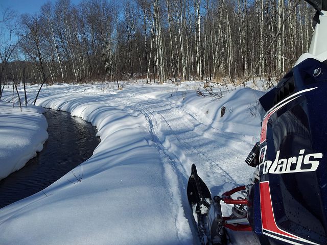 Riding the back country in the Moose Mountain Provincial Park