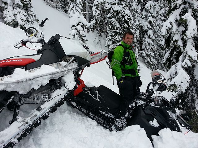 Sled rolled down the hill to find Rhett 