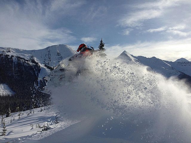 Flyin off a cornice at days end!