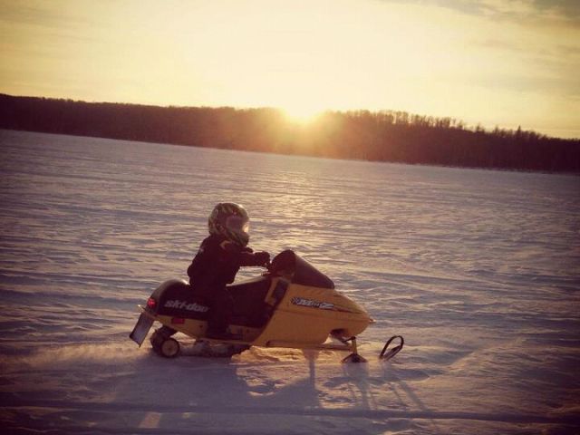 Hayden out with family and friends.