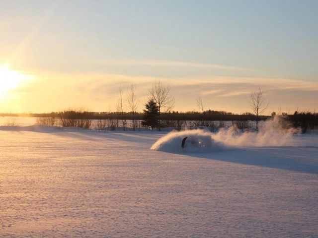  Hudson Bay pow at sunset