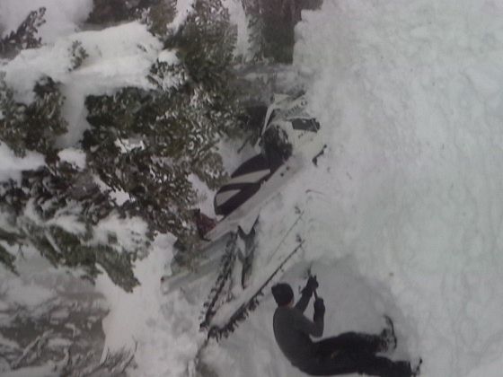 Moved a mountain to get my sled out!