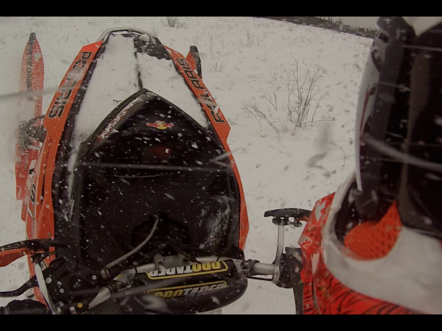 wheelie in the deep stuff