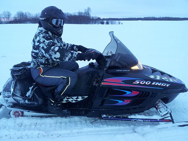 John Andrusyk riding a 1997 Polaris Indy 500