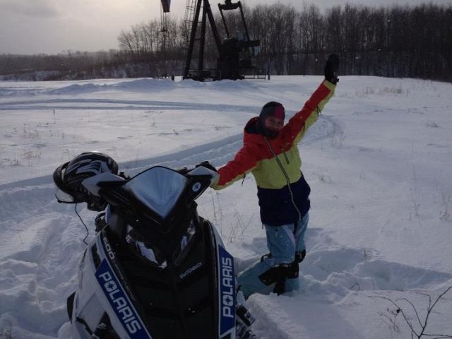 This is my 12 year old daughter Kailyn stoping for a phot op.