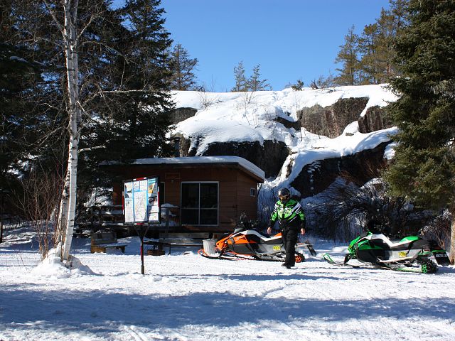Joyce's Hut, a short jaunt off of Lee River, with it's serene setting is a pleasure to visit.