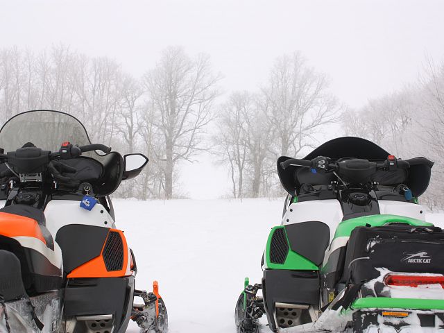 It was extremely foggy as we try to find our way from La Riviere to St. Leon for the very first time. Beyond the trees, nothing but white was to be seen. It was a slow journey but eventually the fog lifted and we were able to pick up the pace.