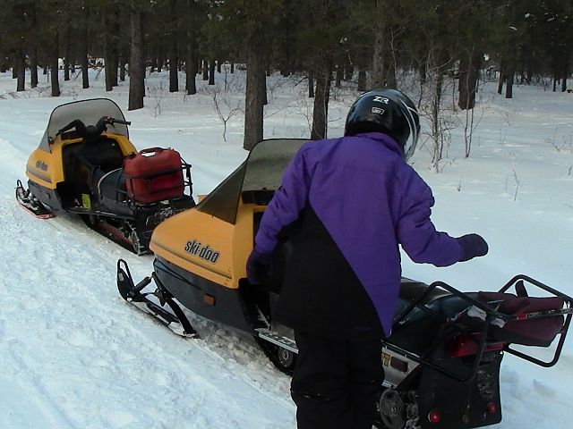 Just stopped at Grahamdale Cabin on our way back from a 120 km ride. We'll be home soon....
