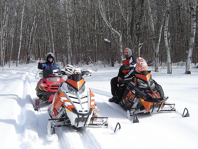At least once a year, we make the trek from Erickson to the town of Riding Mountain.  There is no groomed trail, but the beautiful scenery is well worth learning the way!
