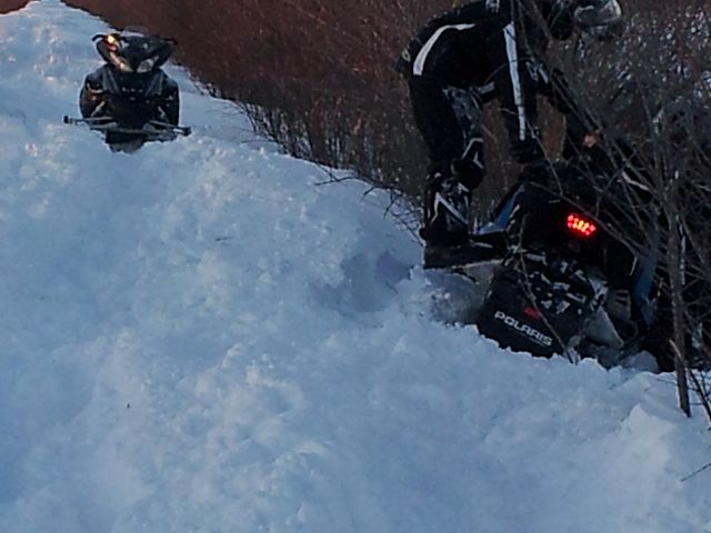 Snow is crazy!  East of Teulon going north on Inwood trail.  I sure hope they groom.  Snow is awesome!