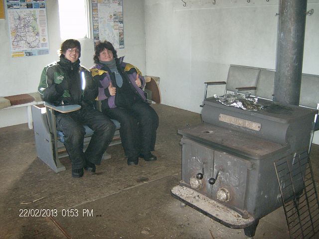 Relaxing at Rose's Hut