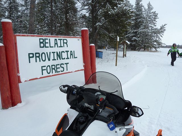 About to enter the Belair Forest. This is the earliest our trails have every been groomed.