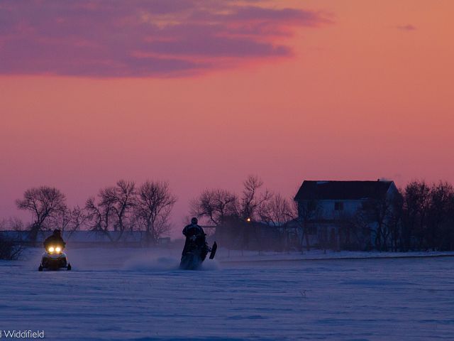 dad and I enjoying a night ride