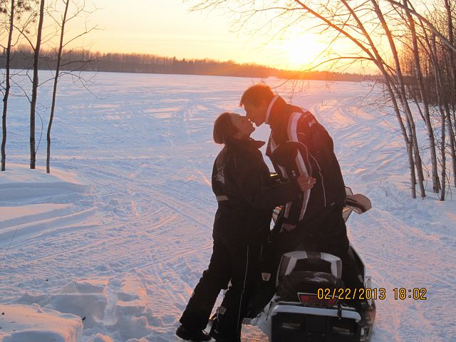 Smooching on the trails!
