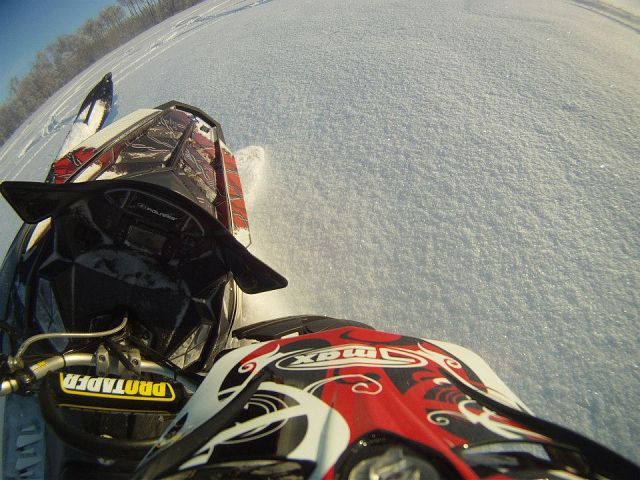 carving with the helmet cam on