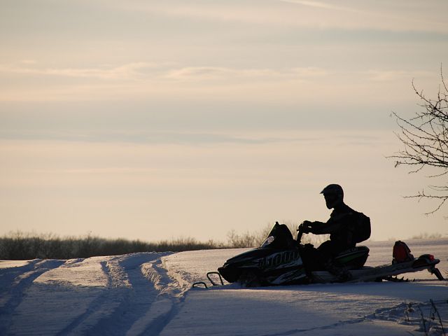 Great evening for sledding.