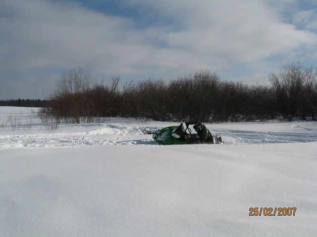 Testing the powder at Greenwater