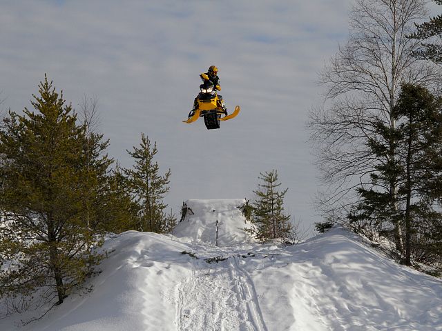 Me hitting a booter we built.