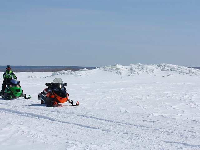 Pressure ridges near Grand Marais