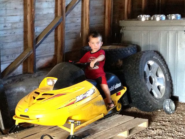 Hayden is waiting for snow! 