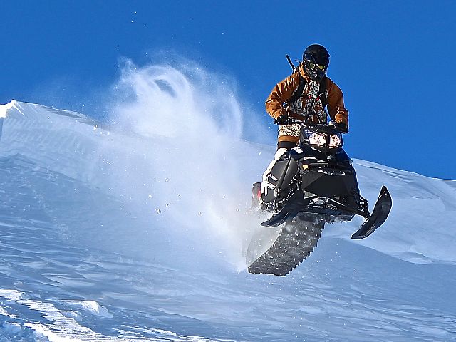 Snow ghost chasing Cooper Boyle.