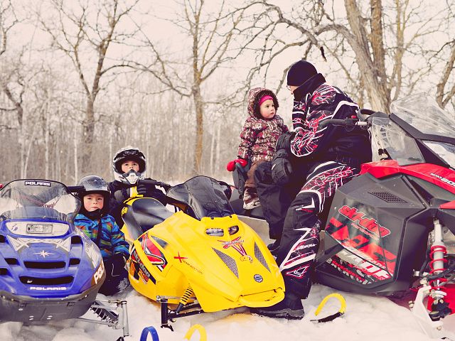 Family Sled Ride Christmas Day!