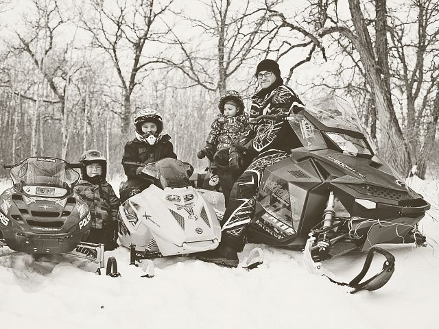 Family Sled Ride Christmas Day!