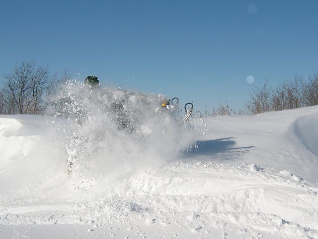 Friend James checking out the drift his way