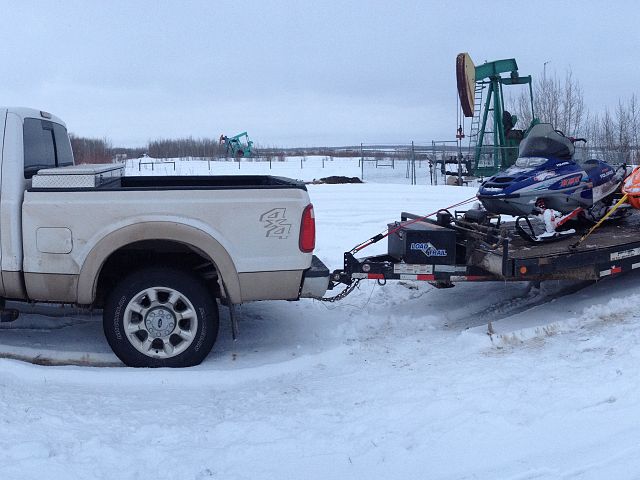 loading up after a day of riding in joseph lake!