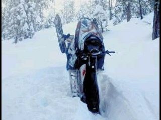 Couldn't keep the skis down!