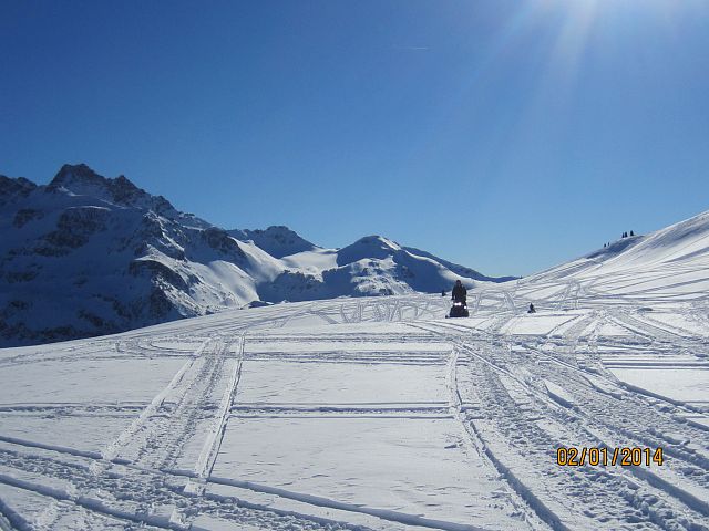 Heading out after a day of riding