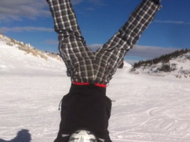 Backcountry gymnast 