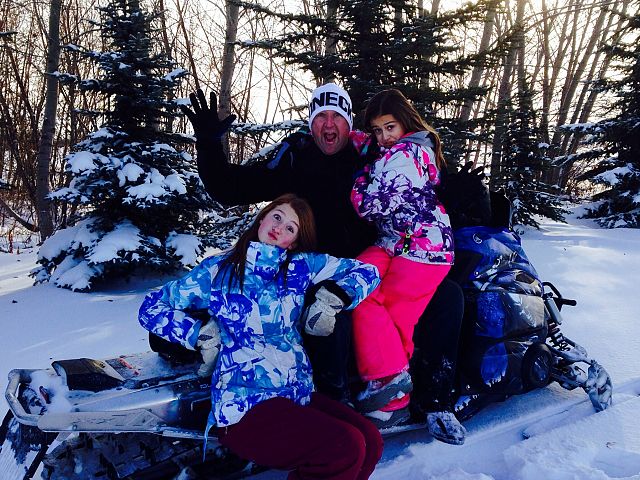 Sledding with my girls Christmas Day!!
