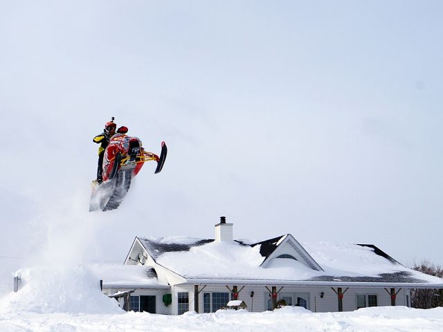Cayden hitting the little kicker he built in hisback yard 
