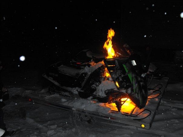 hot christmas eve sled