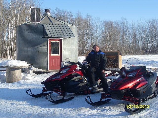 In 2012 we didnt have enough snow in Cypress River, MB so we loaded our sleds up and went up North.