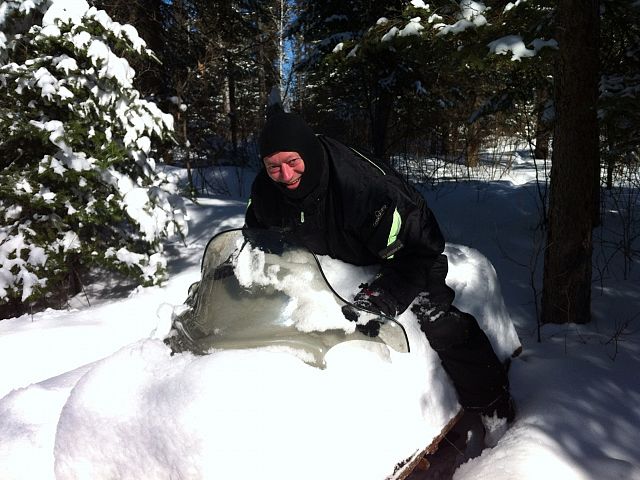 Home made snowmobile