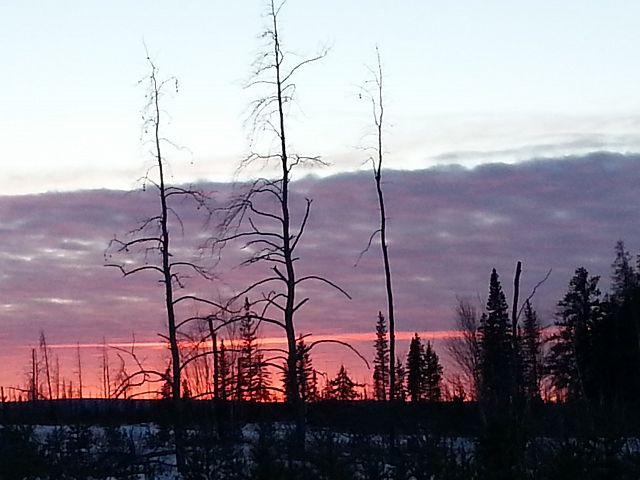 Sunset north of Mafeking