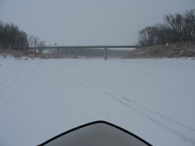 Thompson bridge over the Red River