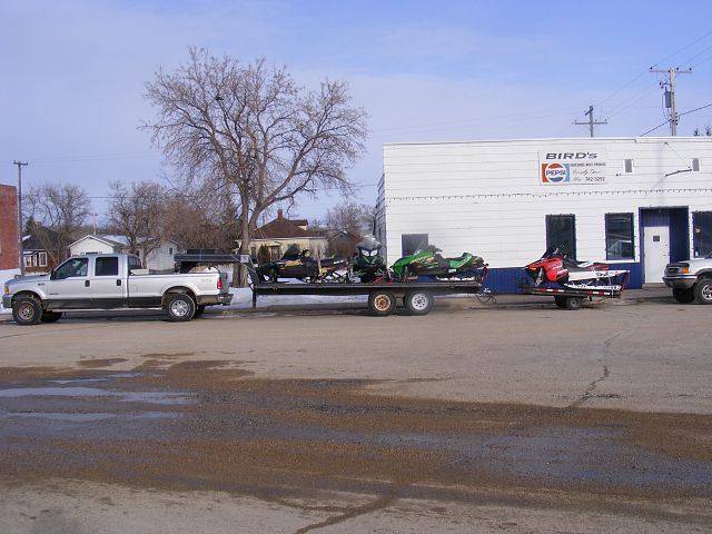 how we haul 7 sleds with one truck