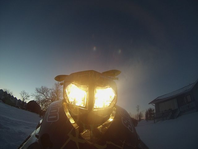 Good day of skidooing 