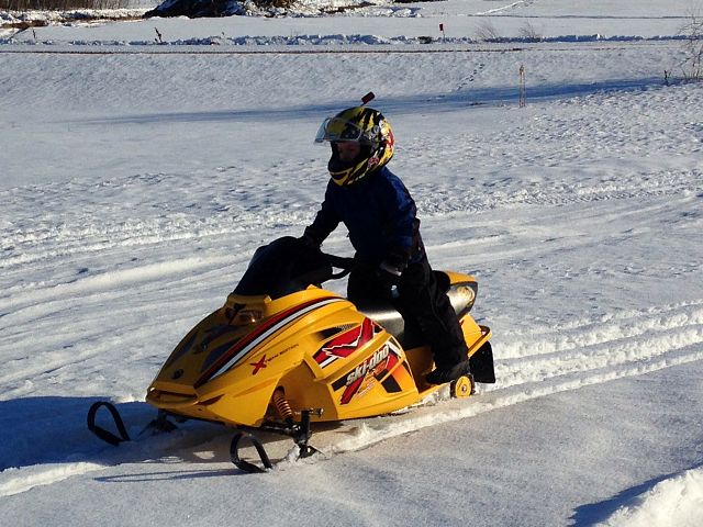 Ripping around at Papa and Grandma's.