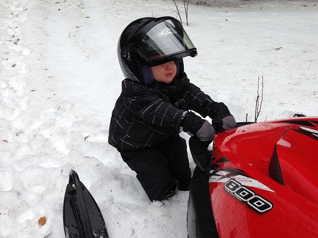 Grandson Ryder Kotelko Pulling Out Grandpa