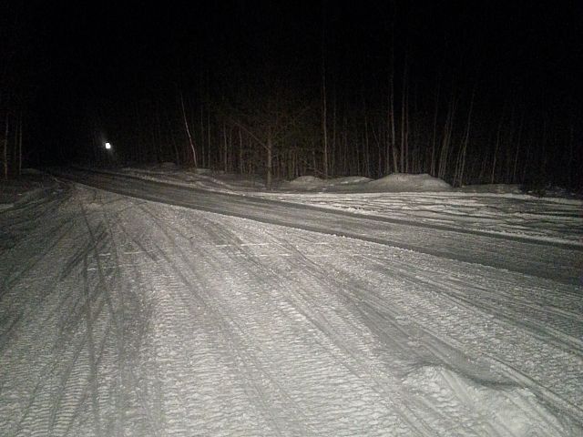 Grooming trails at night
